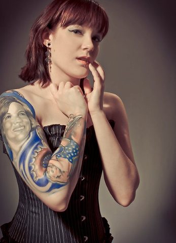 Female model photo shoot of Jacqueline Sally by RetroMagic Pinups