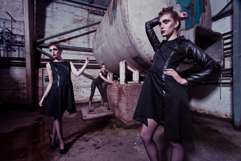 Female model photo shoot of allenomis and Caeley in The Glue Factory, Glasgow, makeup by Ruth Higgins
