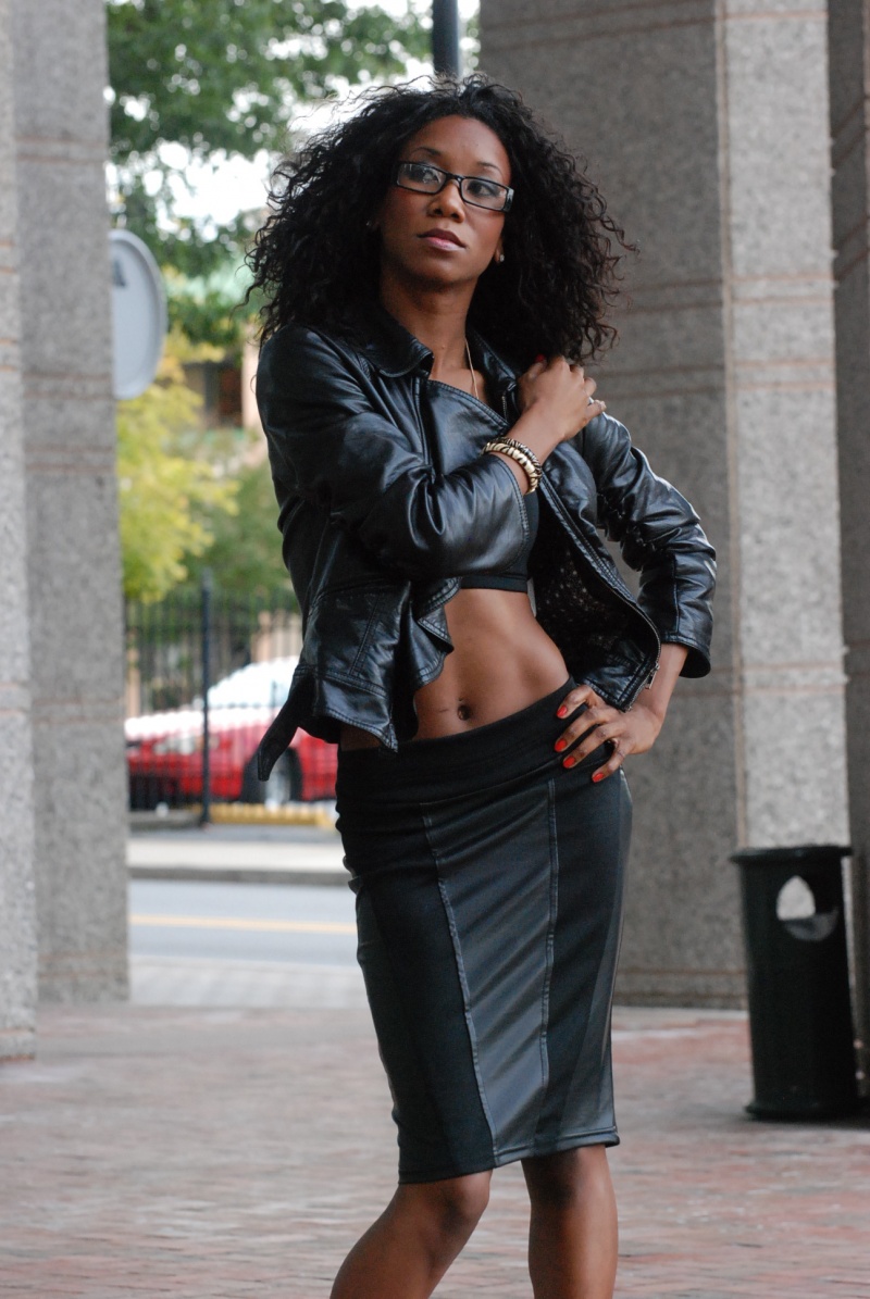 Female model photo shoot of Tiara Ann in Downtown Charlotte photoshoot 2012