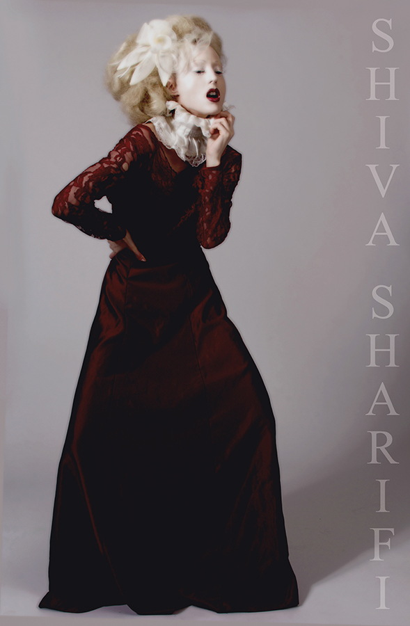 Female model photo shoot of Shiva  Sharifi and Laura New, clothing designed by Lovechild Boudoir