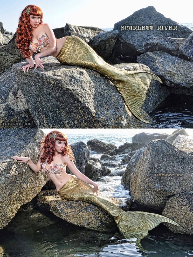 Female model photo shoot of Radiant Inc and Scarlett River in Venice Beach, CA 