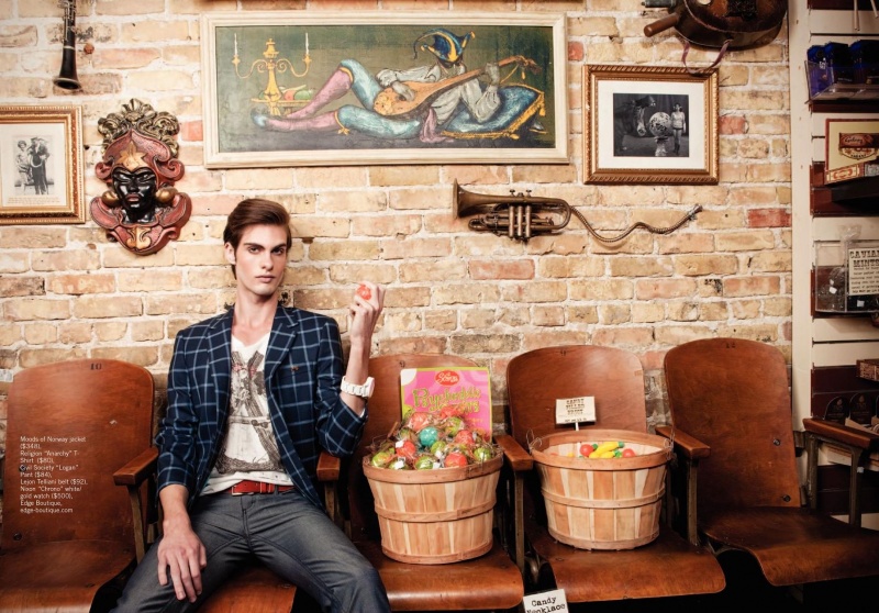 Male model photo shoot of Jonathan Ochart in Big Top Candy Shop, Austin, Texas