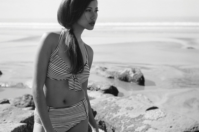 Female model photo shoot of Tiffany Mo in la jolla shores