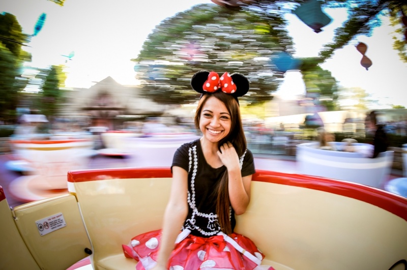 Female model photo shoot of Mila De in Disneyland