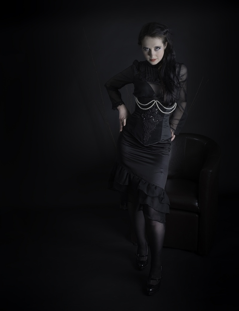 Female model photo shoot of Lilu_ by LDPHOTOS, clothing designed by Feverish Imaginings