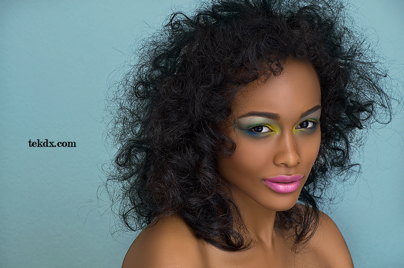 0 model photo shoot of ADX, makeup by Walter Fuentes Artistry