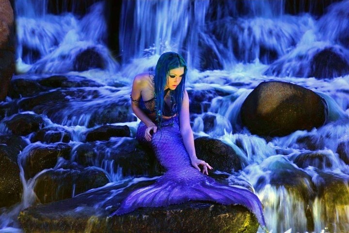 Female model photo shoot of MoonMermaid in Mermaid Falls