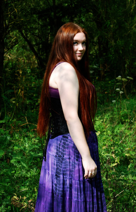 Female model photo shoot of Purple Elf Queen