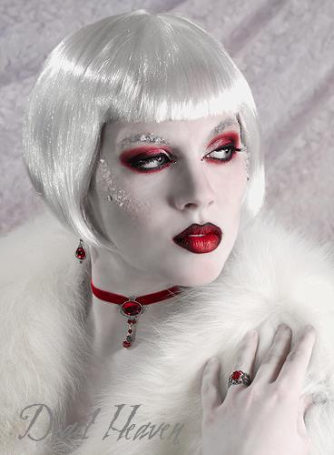 Female model photo shoot of Dead Heaven MUA by Atratus in Vancouver, BC, clothing designed by Art of Adornment