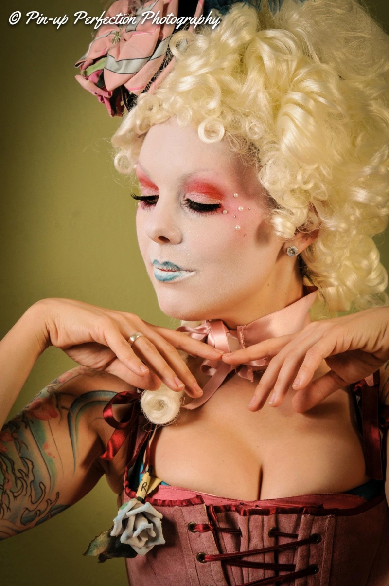 Female model photo shoot of Dead Heaven MUA and Evilyn13 by Pin-up Perfection in Vancouver, BC