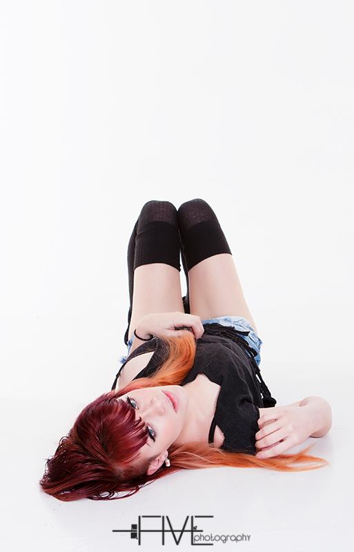 Female model photo shoot of Alexandra Ruth in Ikonix Studio, Des Moines