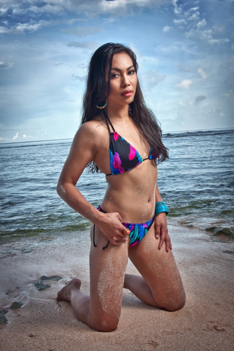 Female model photo shoot of Che Bati by PhatPixel in Gun Beach, Guam