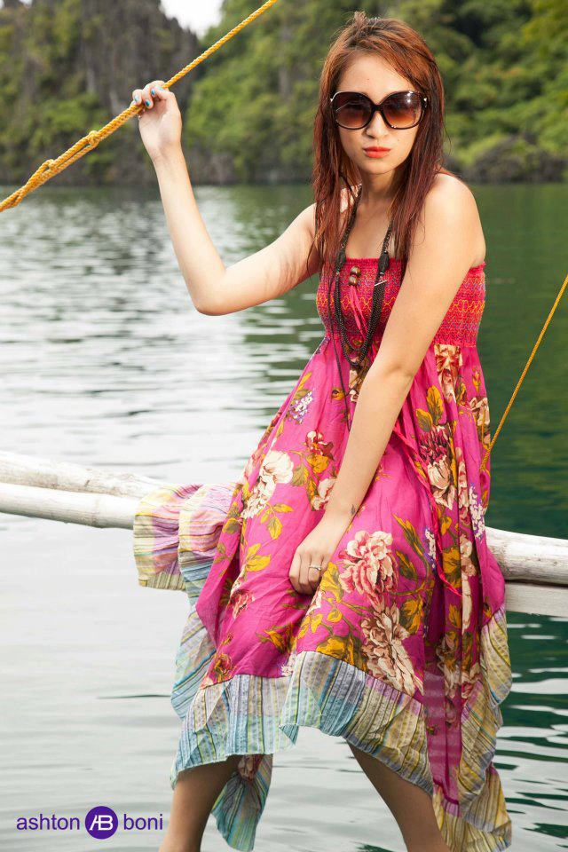 Female model photo shoot of Jho Ann Sotelo in El Nido Palawan