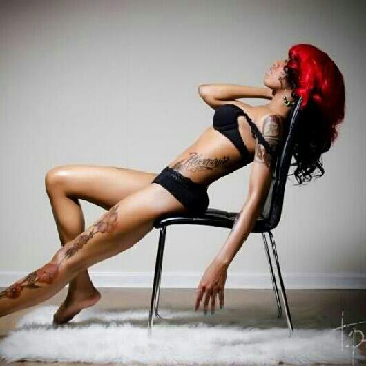Female model photo shoot of Tattoo_doll