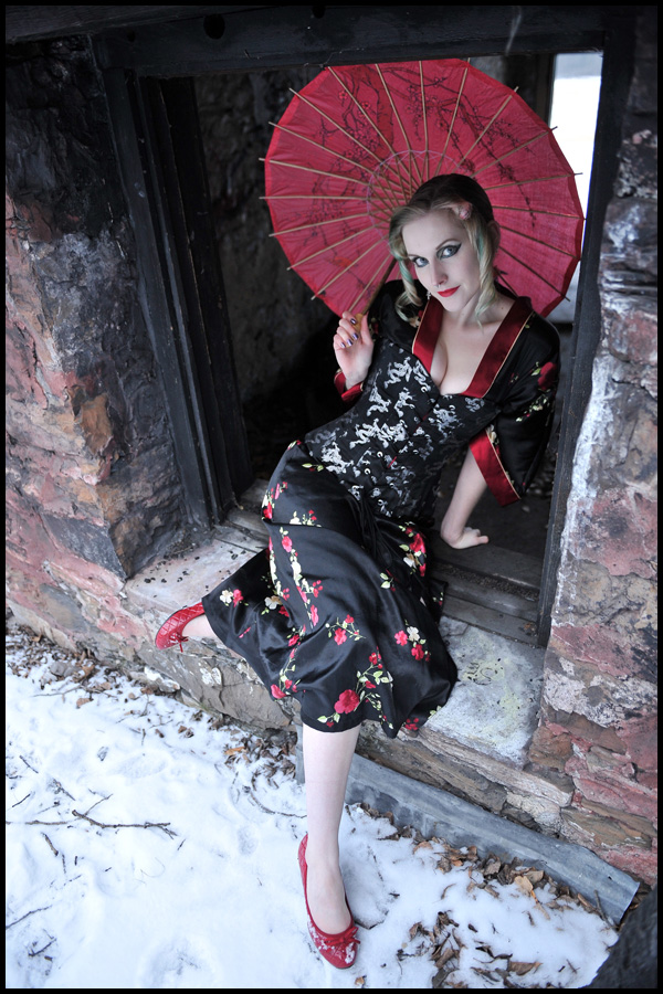 Female model photo shoot of Miss Laurali by Drew Hoshkiw in Canmore, AB