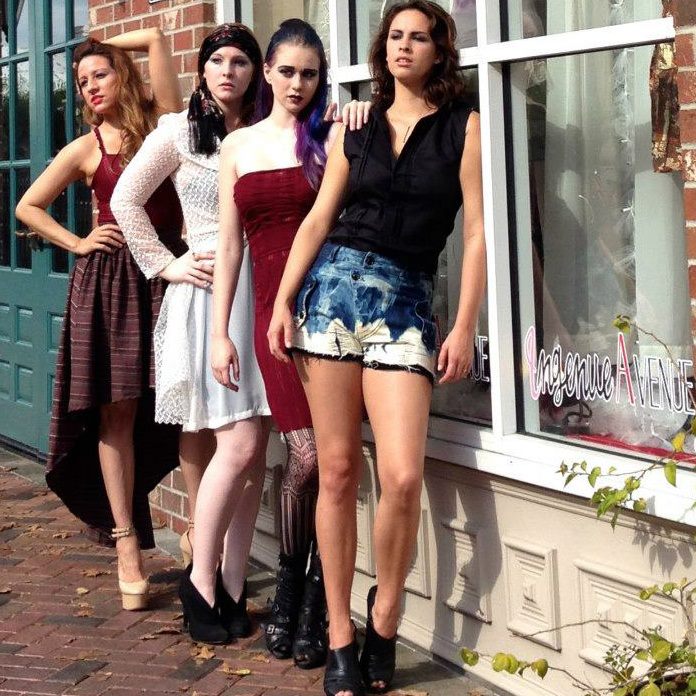 Female model photo shoot of TheRealTc in Ingenue Avenue. Gainesville, Fl., clothing designed by Carla Coultas