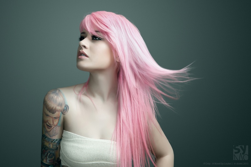Female model photo shoot of Kelly Eden by SyMobius Denver in XOXO Salon Denver CO
