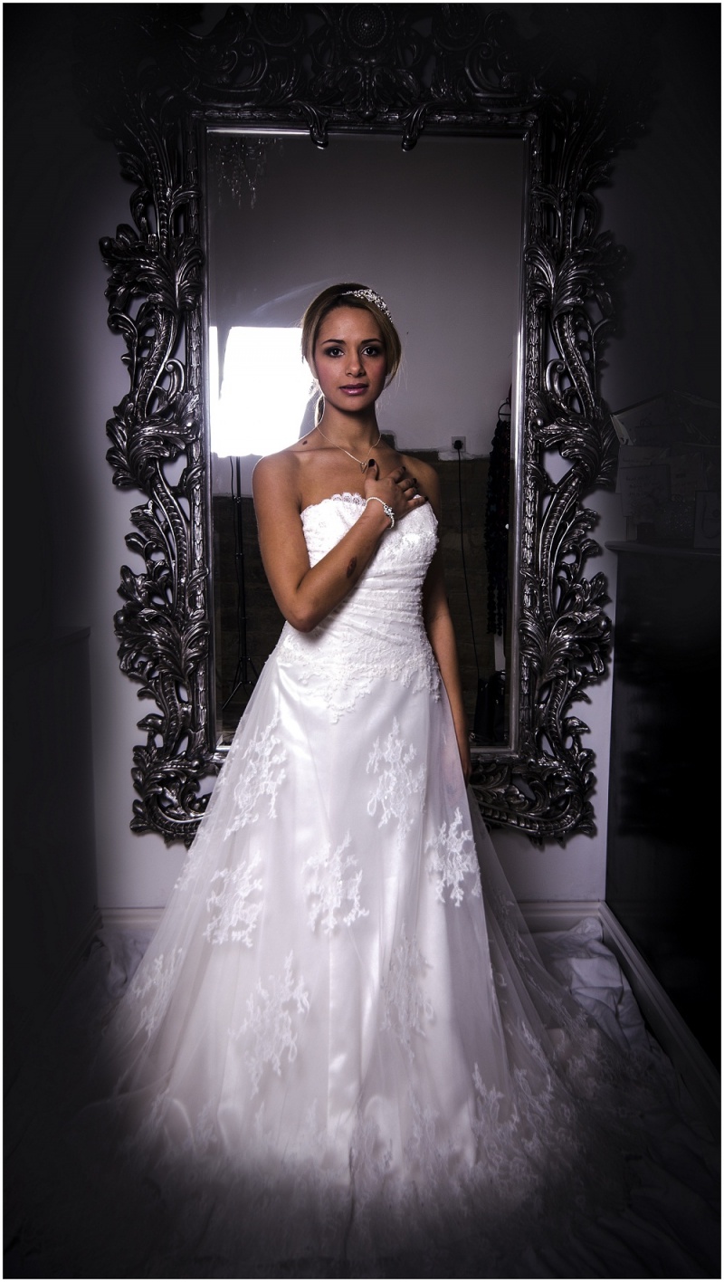 Female model photo shoot of A_Louise in Victoria Walker Bridal Boutique