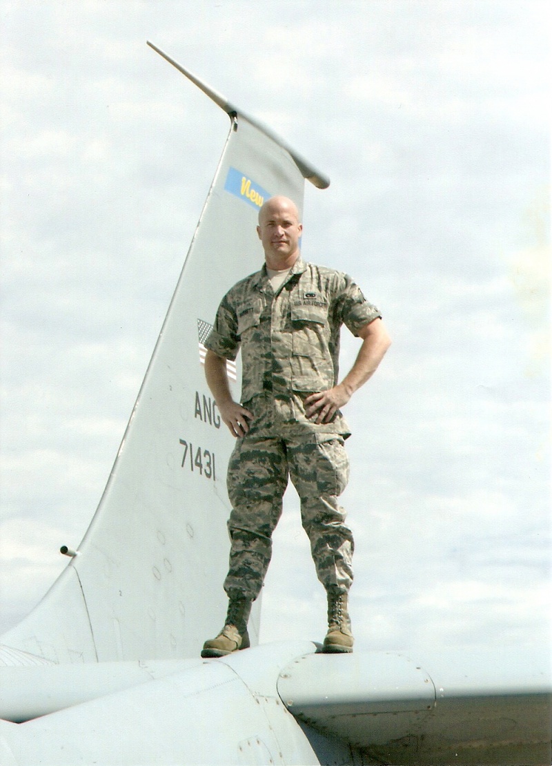 Male model photo shoot of Air Force Chris