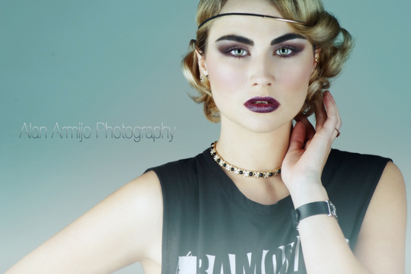 Female model photo shoot of LindorColorz and dara rose by Alan Armijo Photography, hair styled by Weena Hairstylist