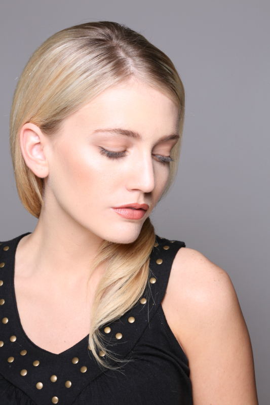 Female model photo shoot of Sarah Bliss Makeup in Make-up Designory, Los Angeles, California