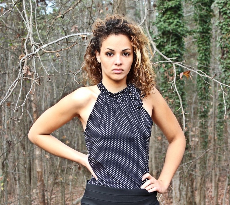 Female model photo shoot of RealEyes Photographs and Amber N Spencer in Charlotte, NC {Reedy Creek Park}