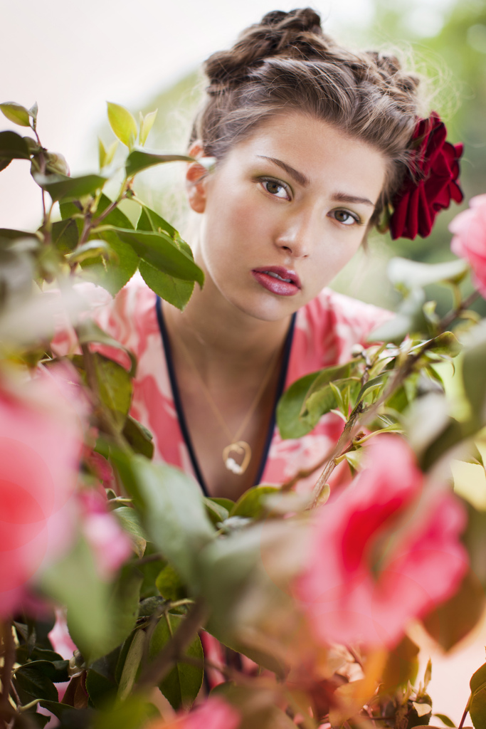 Female model photo shoot of Yelena MUA by Xenia Mcbell