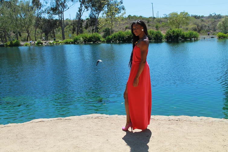 Female model photo shoot of Amber Scruggs in Kenneth Hahn Park