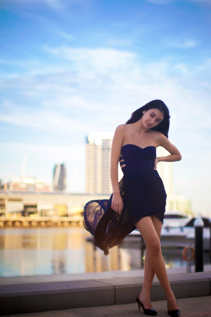 Female model photo shoot of JTrinh in Dockland