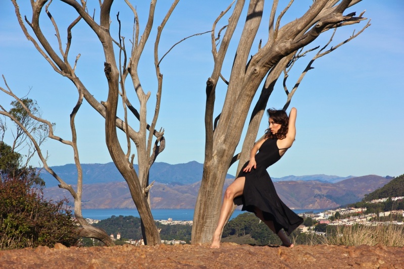 Female model photo shoot of Dee Esquerra  in Mt. Davidson, San Francisco
