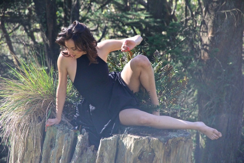 Female model photo shoot of Dee Esquerra  in Mt. Davidson, San Francisco