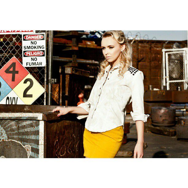 Female model photo shoot of Erica Cherrelle by TATSU, clothing designed by Efgee Designs