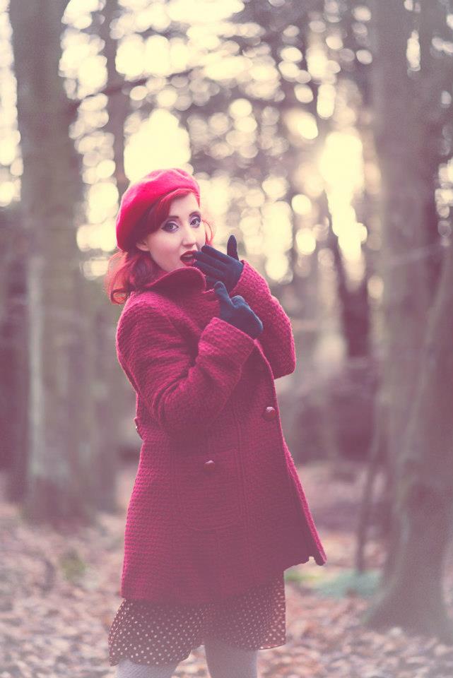 Female model photo shoot of Sleepy_Red in Beamish, makeup by Samantha Alice MUA