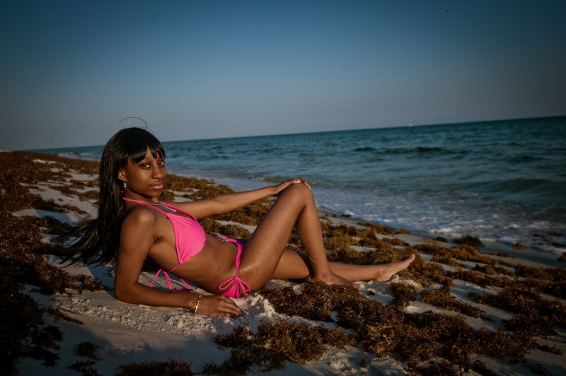 Female model photo shoot of cassandra1993 in fort pickens beach