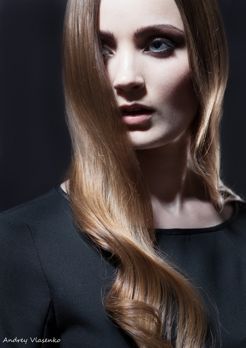 Female model photo shoot of Elizaveta Kiseleva by Andrey Vlasenko, makeup by Olga Petrenko