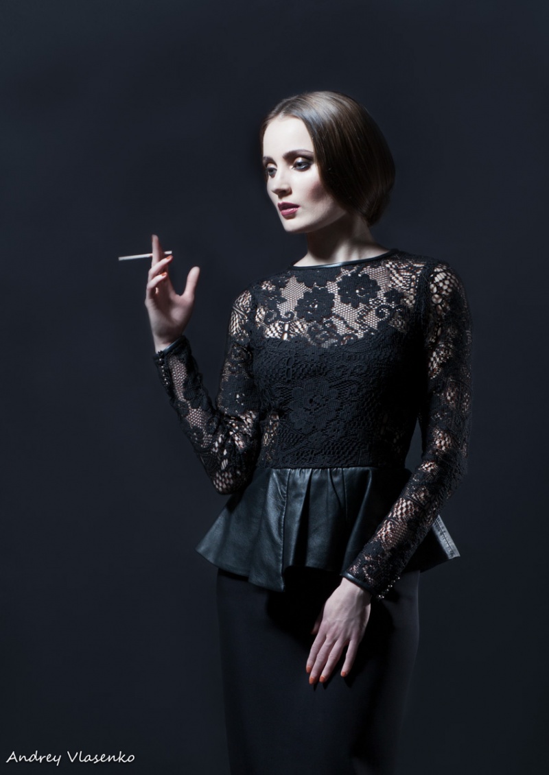 Female model photo shoot of Elizaveta Kiseleva by Andrey Vlasenko in Amsterdam, makeup by Olga Petrenko