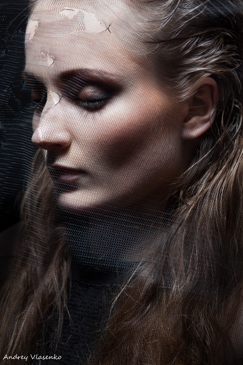 Female model photo shoot of Elizaveta Kiseleva by Andrey Vlasenko in Amsterdam, makeup by Olga Petrenko