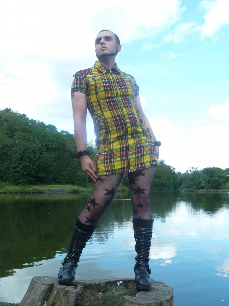 Male model photo shoot of Frankensteins Gender by Liz Buffy McDonald in Central Forest Park, Hanley