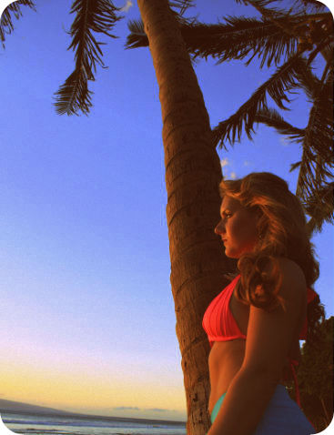 Female model photo shoot of Demi De Boer in Hawaii