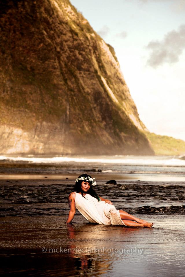 Female model photo shoot of MikalaLee in Waipio Valley, Hawaii