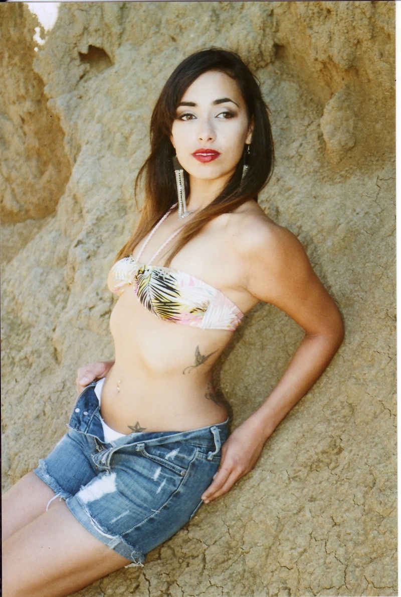 Female model photo shoot of Angelic Torres in Sunset Cliffs, CA