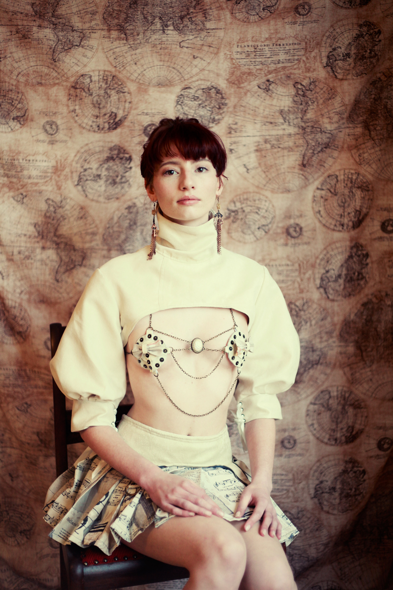 Female model photo shoot of Maan Konijn, clothing designed by Rosies art