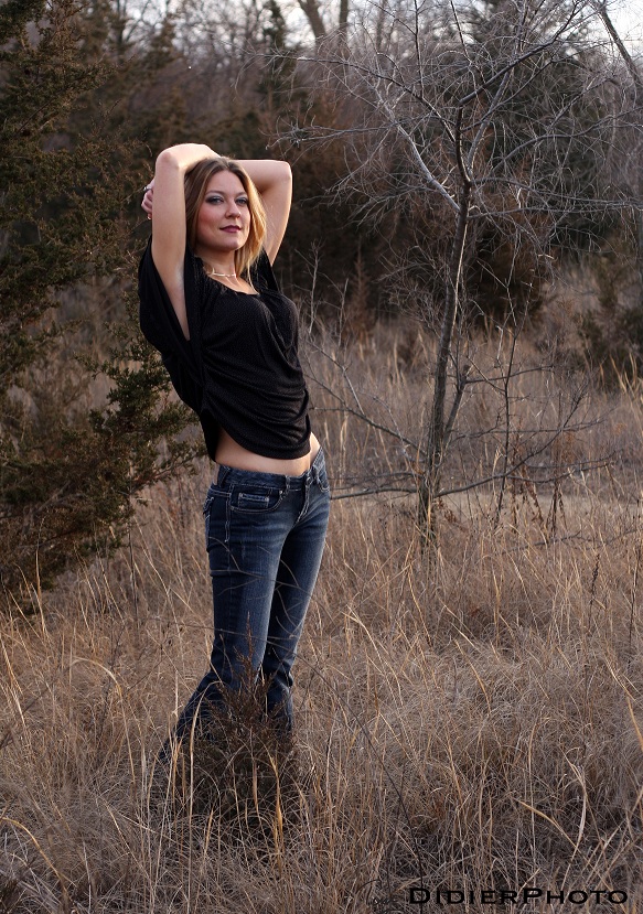 Female model photo shoot of Kristen Rice by DidierPhoto in Raceway Woods, Carpentersville, IL