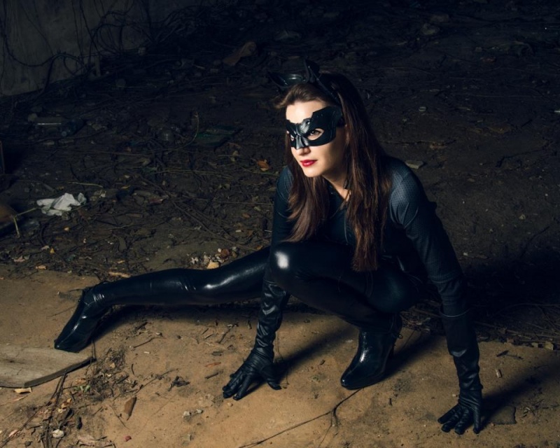 Female model photo shoot of Erica Sanders in Gotham City