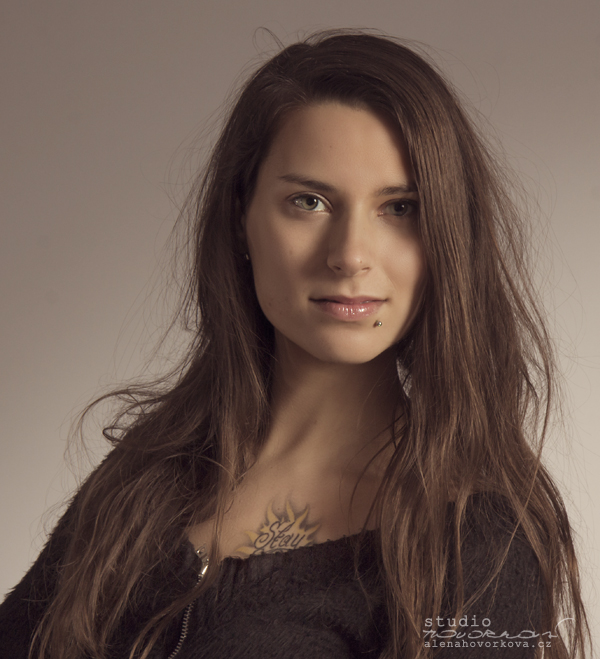 Female model photo shoot of alena hovorkova photo and DandyxLion