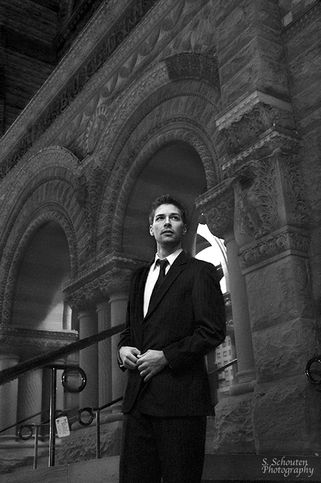 Male model photo shoot of Mr Knox in Queen St. Toronto,ON