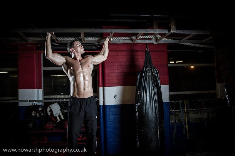 Male model photo shoot of Chris Shelmerdine in GFC Muay Thai Manchester