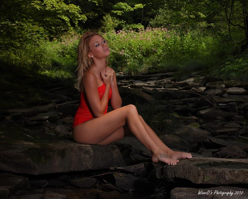 Female model photo shoot of Laken Croakman in Falls