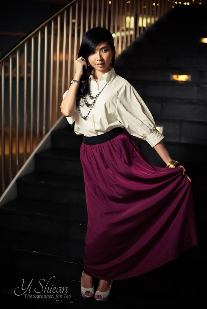 Female model photo shoot of Yi Shiean by kontroniks 