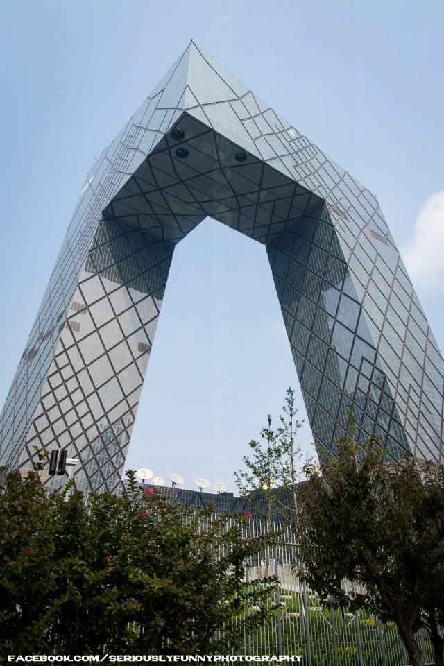 Male model photo shoot of SeriouslyFunny in CCTV Building, Beijing